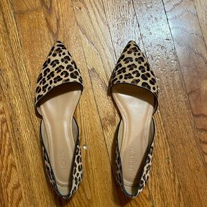 Calf hair d’orsay flats J. Crew